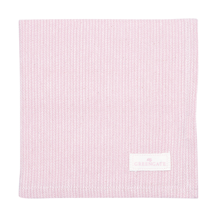 GreenGate Stoffserviette Alicia hellrosa aus Baumwolle 40x40 cm Freisteller
