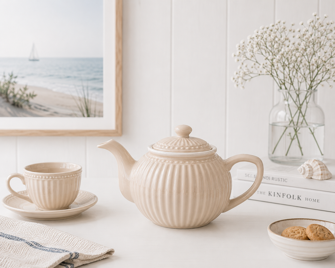 GreenGate Teekanne Alice Karamell 1 L skandinavisch minimalistisch hell und clean im maritimen Stil