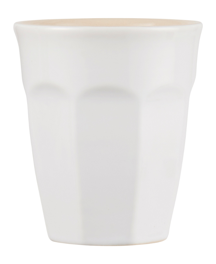 IB Laursen Café Latte Becher Mynte Pure White aus Steingut 200 ml