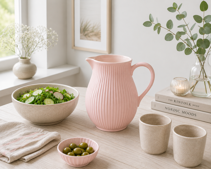 Ib Laursen Kanne Mynte English Rose 2,0 Liter minimalistisch skandinavisch mit natürlichen Materialien und hellem Licht