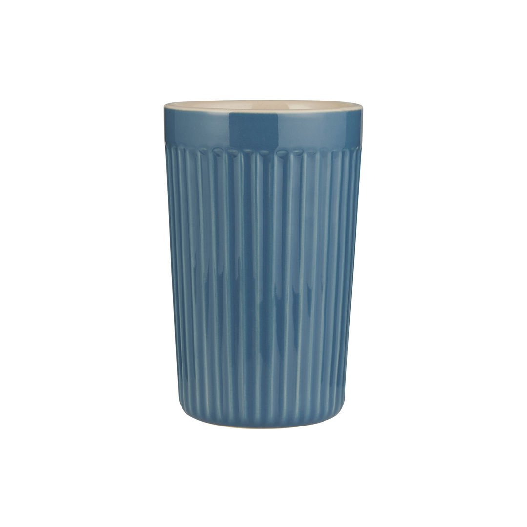 IB Laursen Mynte Café Latte Becher Cornflower blau Steingut