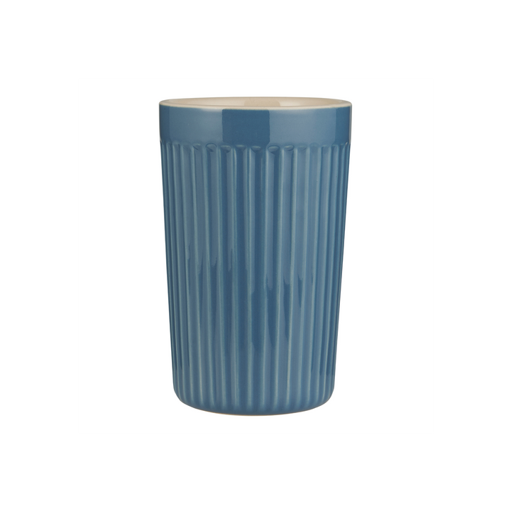 IB Laursen Mynte Café Latte Becher Cornflower blau Steingut